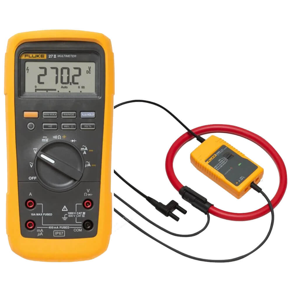 Комплект - мультиметр Fluke 27-II с токовыми клещами Fluke i2000 flex
