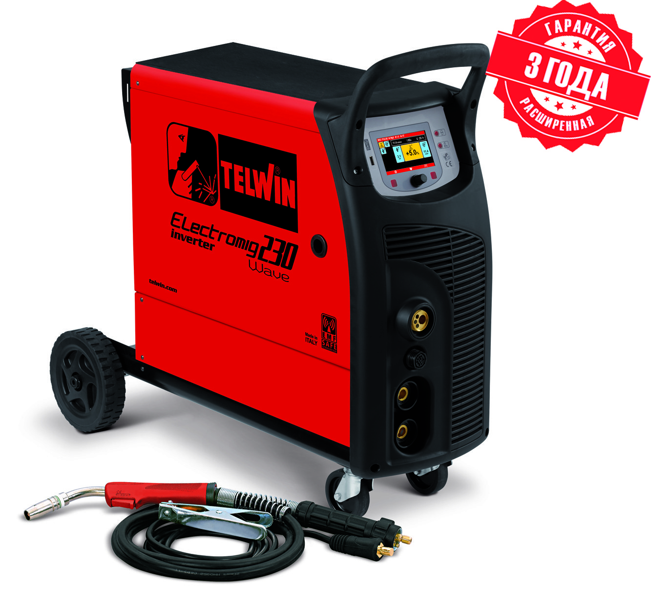 Сварочный полуавтомат Telwin ELECTROMIG 330 WAVE AQUA 400 V+ACC
