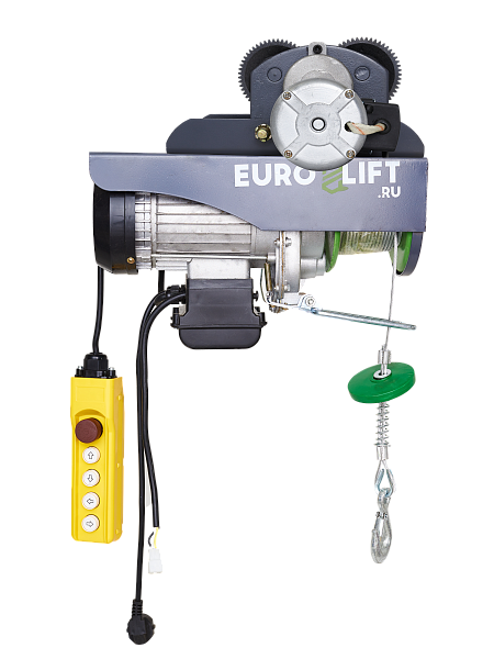 Лебедка электрическая передвижная KX 250 г/п 125/250 кг, в/п 18/9 м
