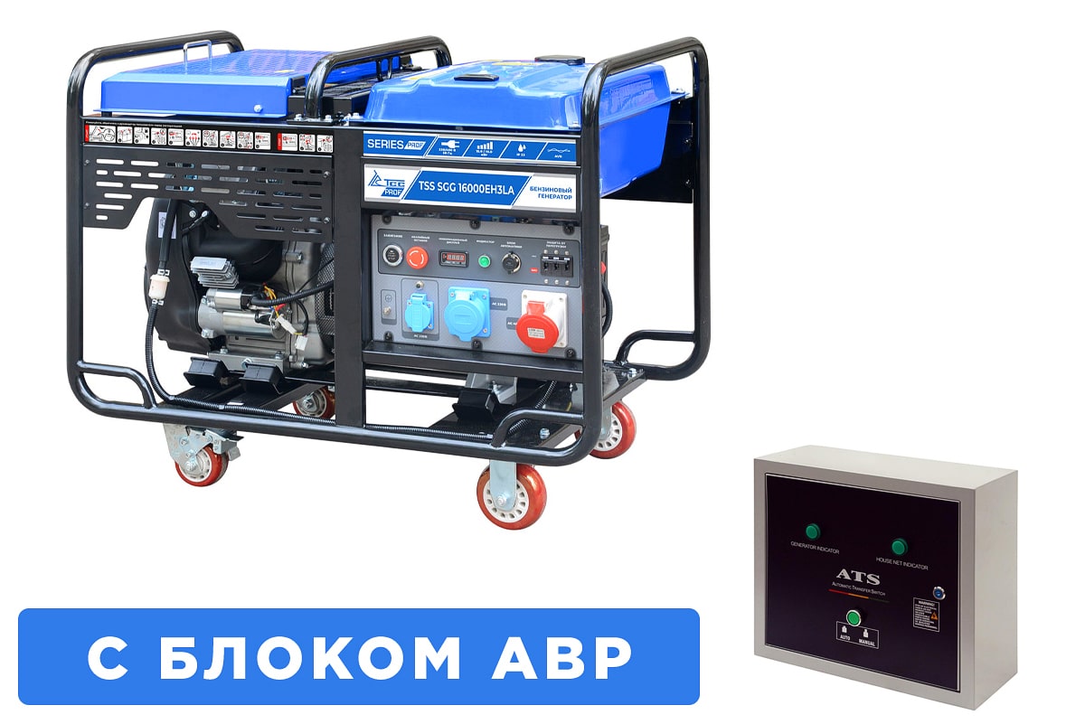 Бензогенератор TSS SGG 16000EH3LA  с АВР
